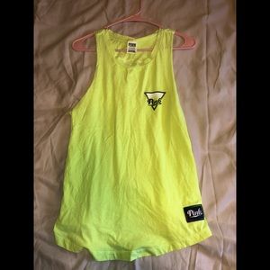 Neon yellow PINK Tank top